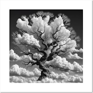 The Dance of Tree and Clouds Posters and Art